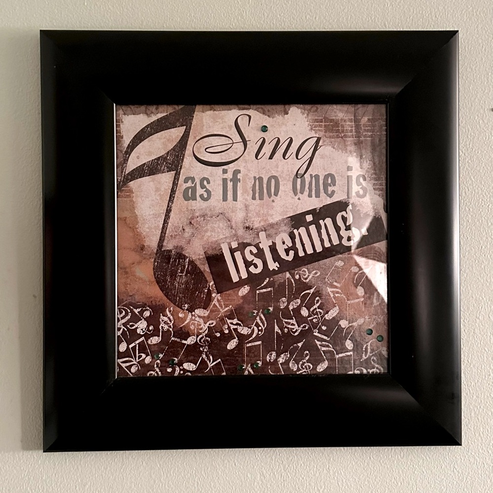 🎤 Home decor musical picture frame 🎤
